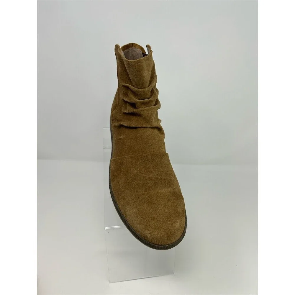 Munro Scout Womens Ankle Bootie Tobacco Brown Suede Comfort Wedge Size 11